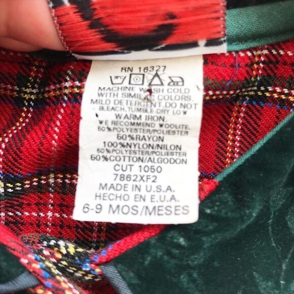 Vintage Good Lad of Philadelphia plaid  jumpsuit EUC 6-9 months - Picture 6 of 7